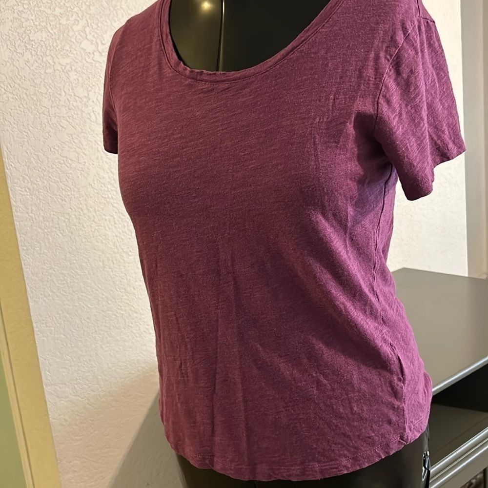 Eddie Bauer purple t shirt